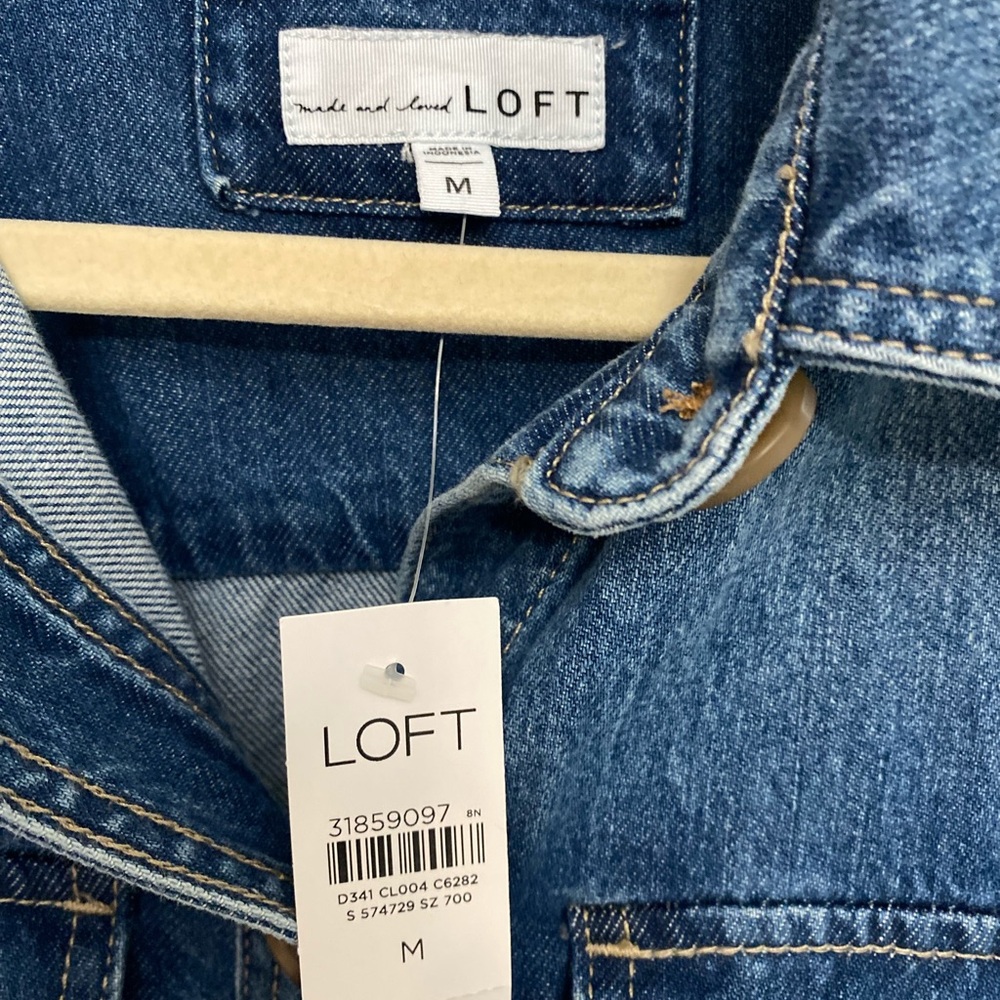 Denim button up Shacket
